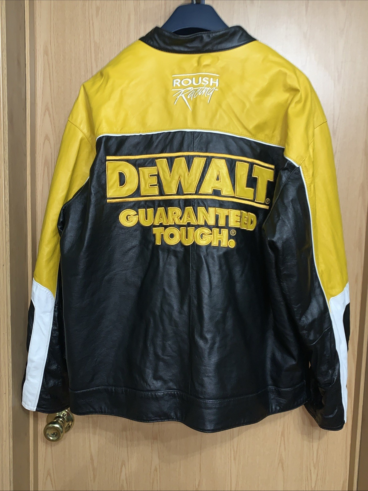 Vin Wilsons Leather Chase Authentics Nascar Matt Kenseth DeWalt Jacket Racing XL