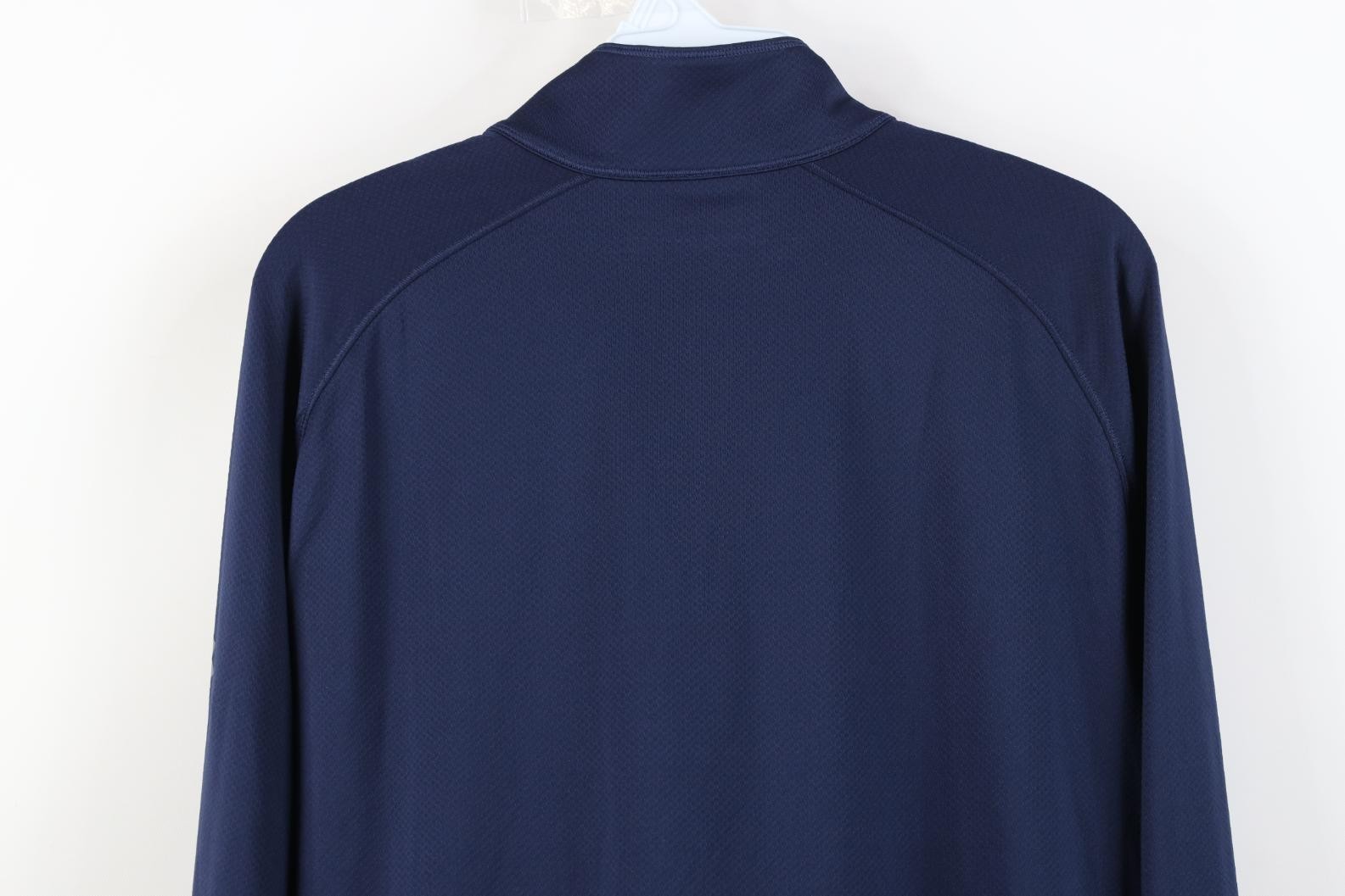 Under Armour Mens Large United States Navy Naval Academy 1/4 Zip Jacket Top
