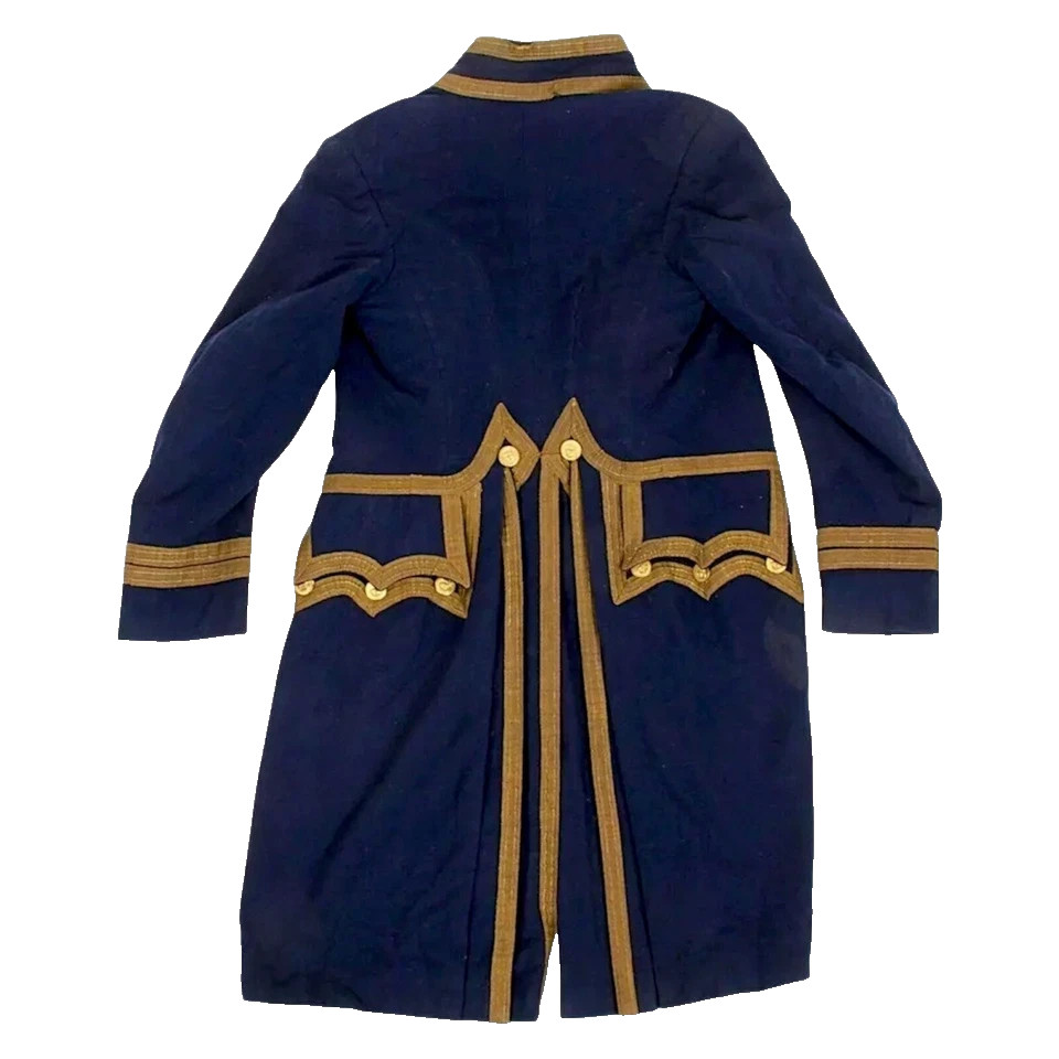 Newly British Napoleonic Navy Blue War Naval Officer Uniform Napoleon Wool Coat