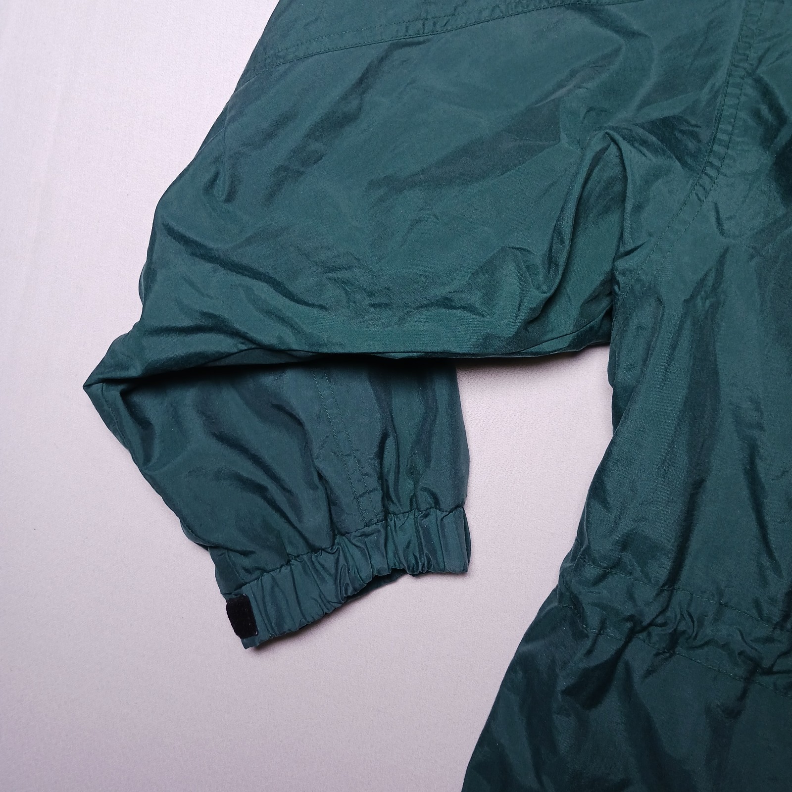 Vintage Pacific Trail Mens Windbreaker Jacket XL Teal Green Full Zip Hooded