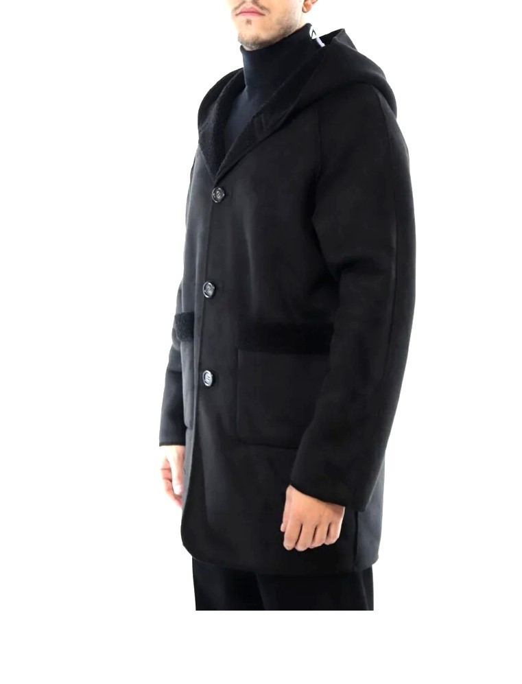 DANIELE ALESSANDRINI men’s sheepfold parka jacket DA1FW26J102 black 101