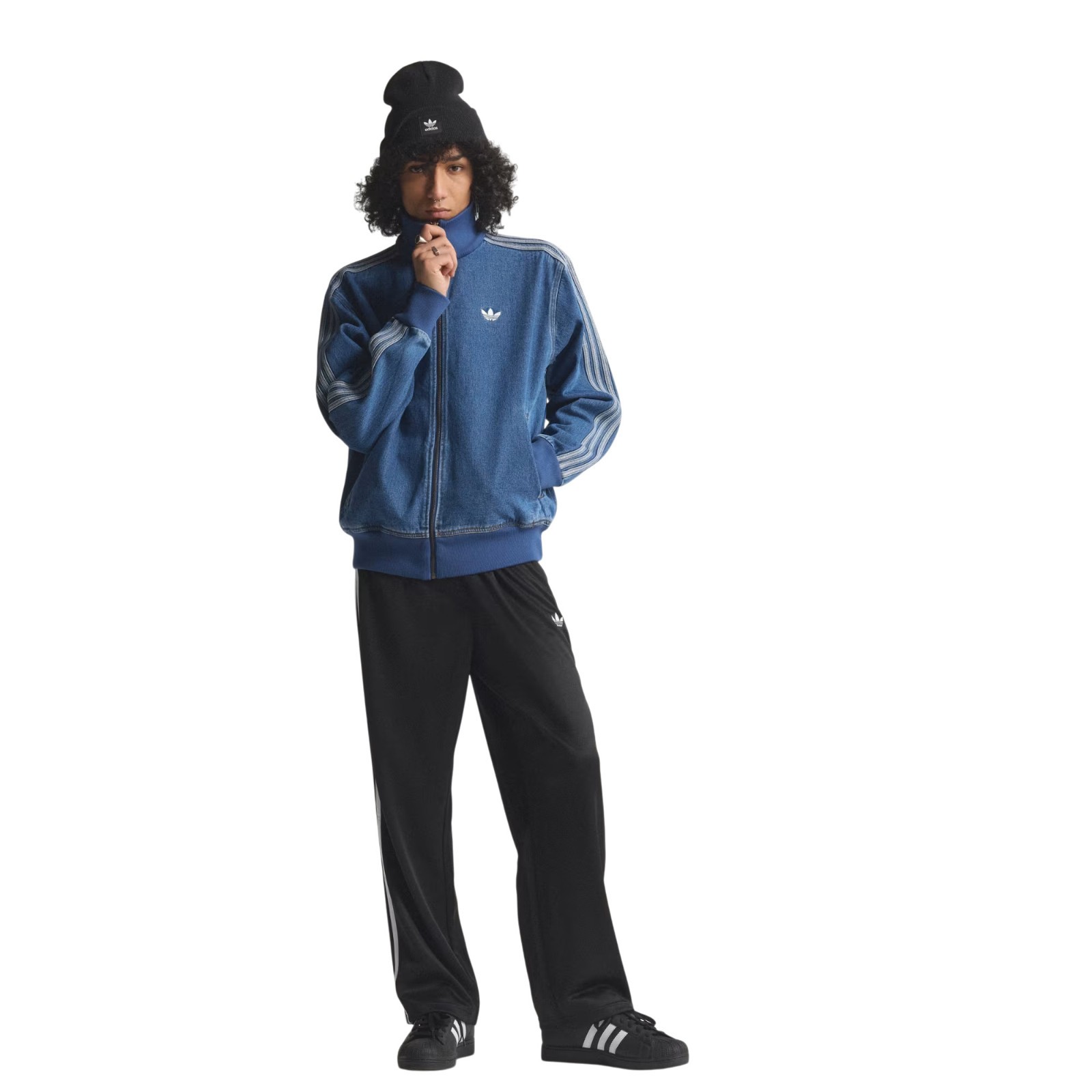 Men’s Adidas Originals Adicolor Denim Firebird Track Top Jacket KD1517 New