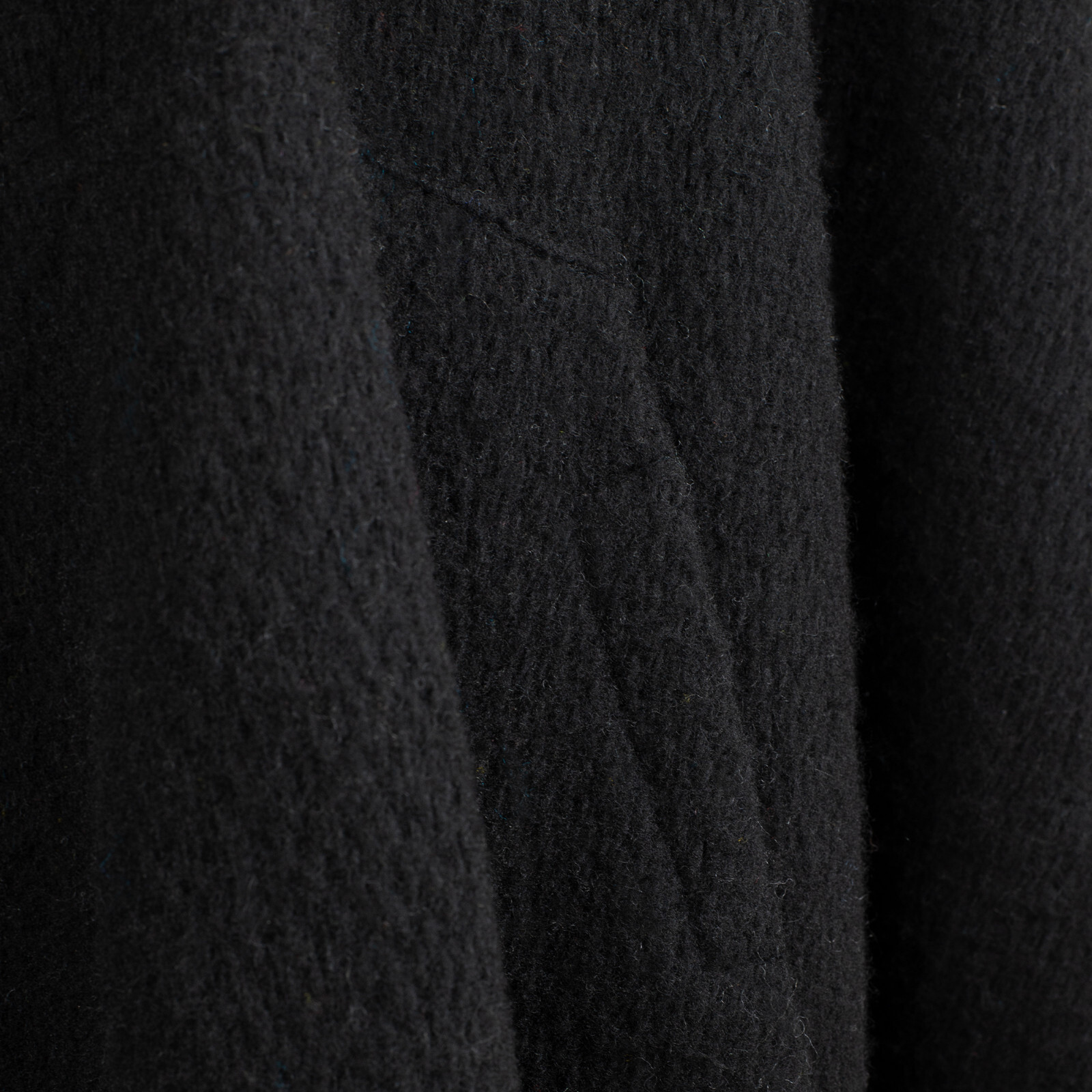 LLAMA WOOL BLACK MENS UNISEX LADY JEDI CAPE PONCHO JACKET WITH POCKET OTAVALO