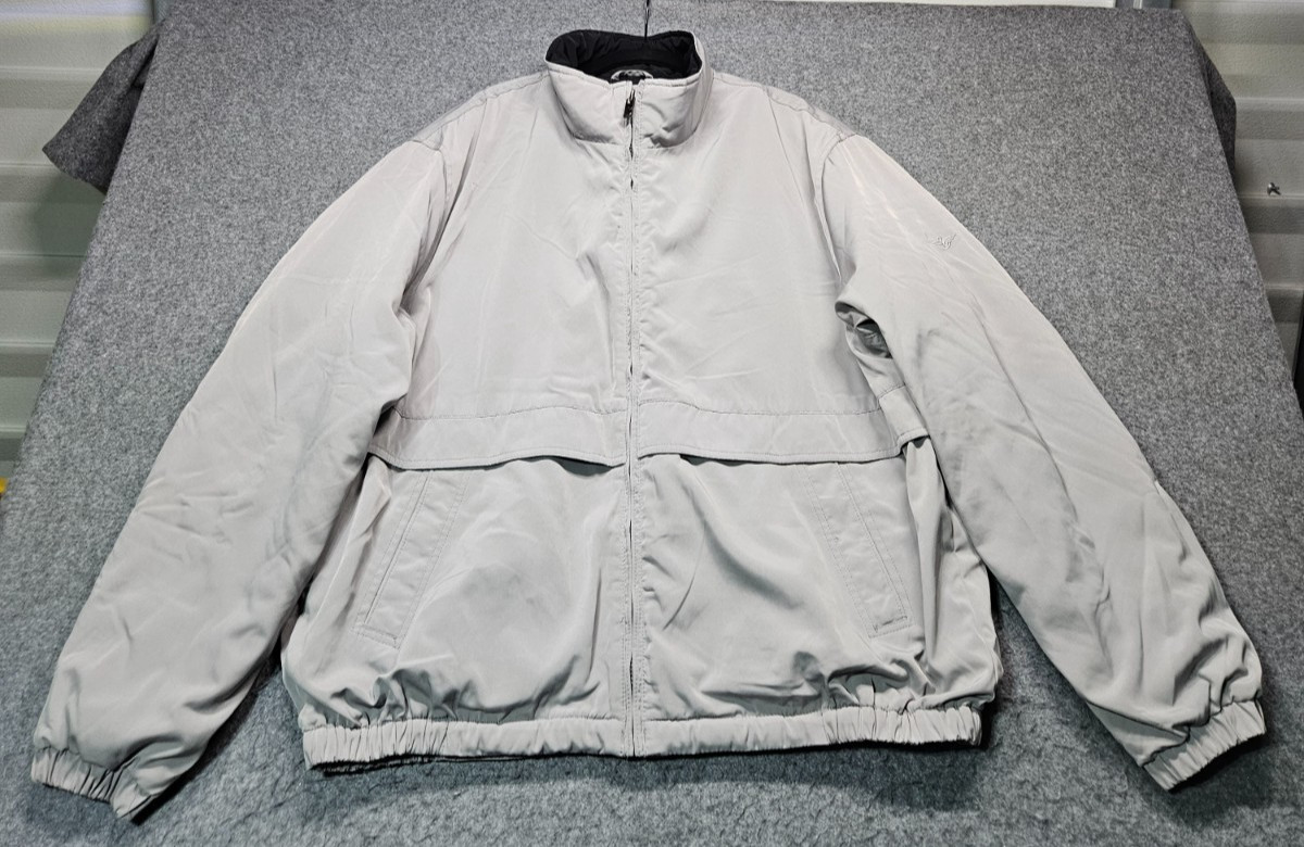 Dockers long sleeve gray short jacket w/fleece lining men size XL