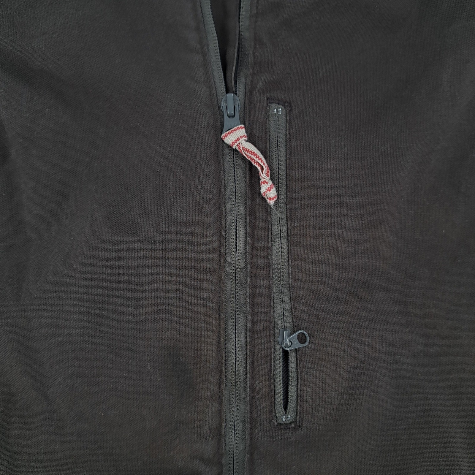 1620 Workwear Cordura Canvas Vest Mens Small Cotton Spandex Brown Full Zip USA