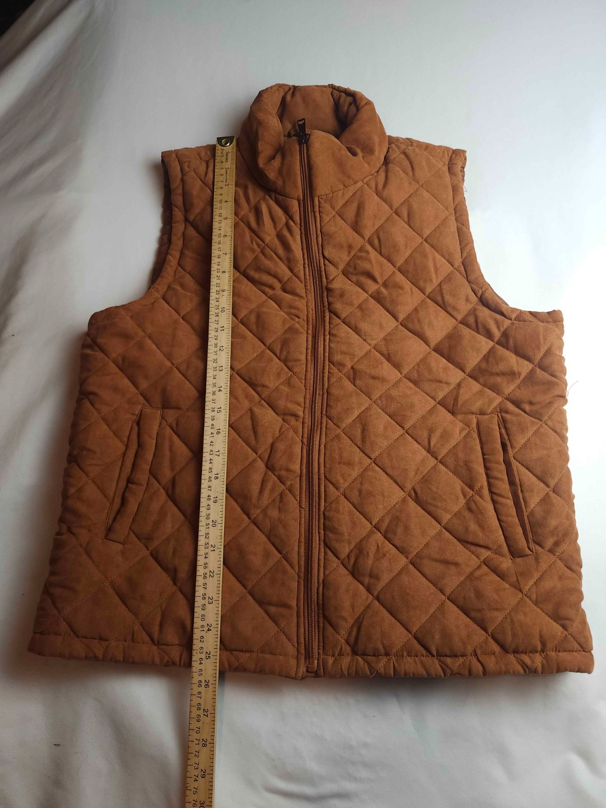Linea Uomo Vest Mens Large Brown Puffer Outdoor Gorpcore Classic Academia Earthy
