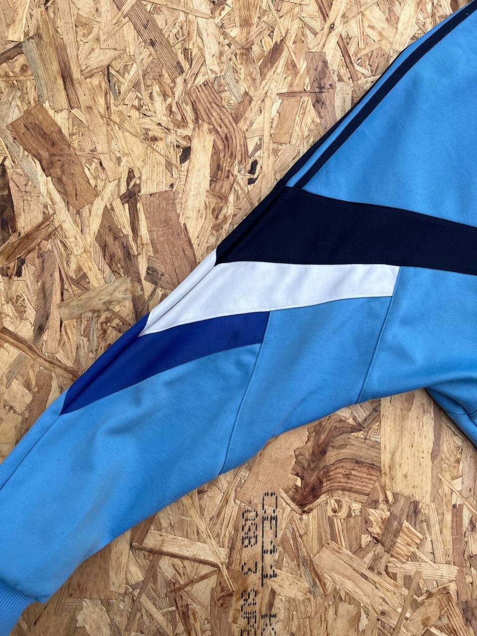 Vintage Adidas Trefoil Track Jacket Sky Blue 80s/90s (Made in Singapore) Size L