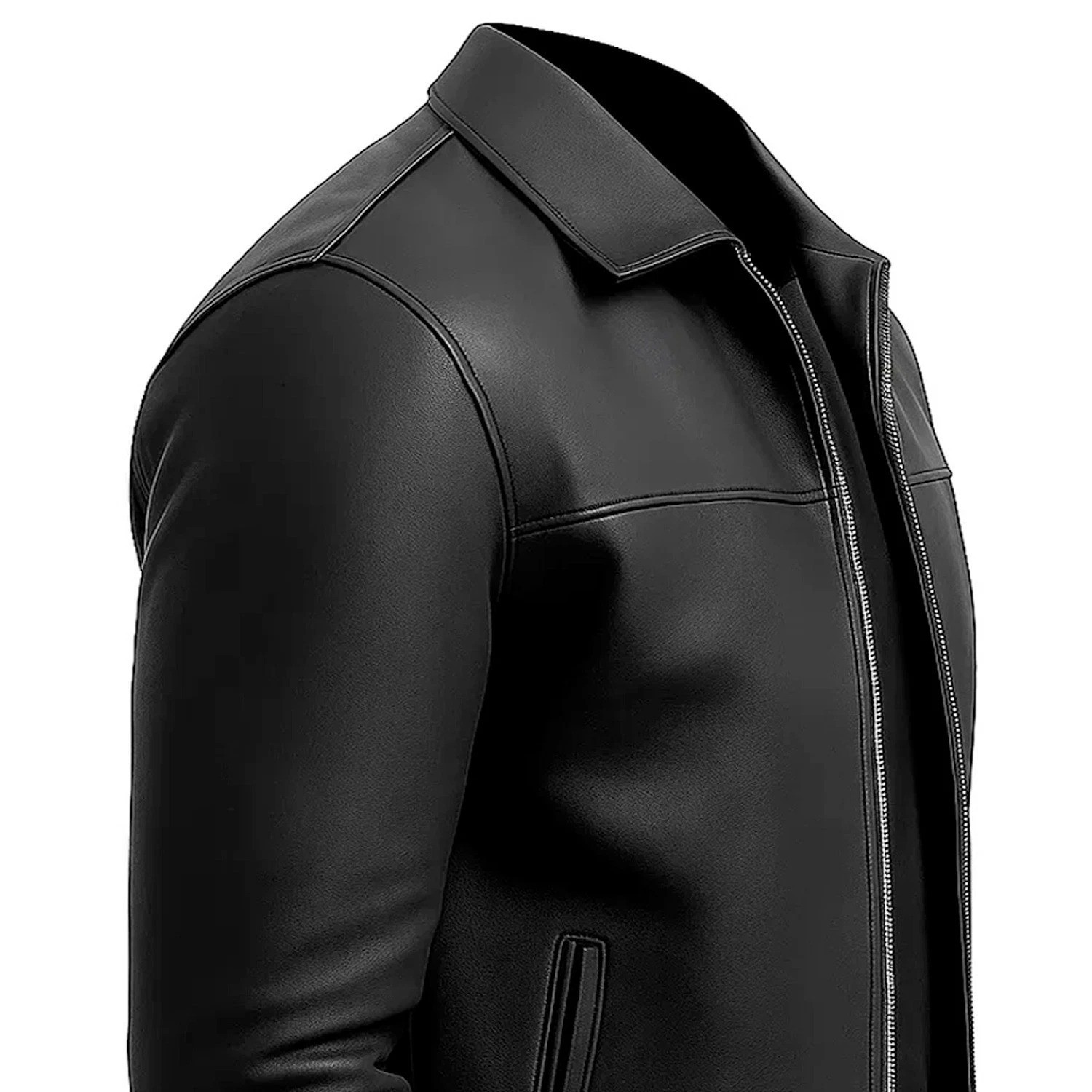 Mens Motorcycle Café Racer Jacket Genuine Leather Brown Vintage Biker Style
