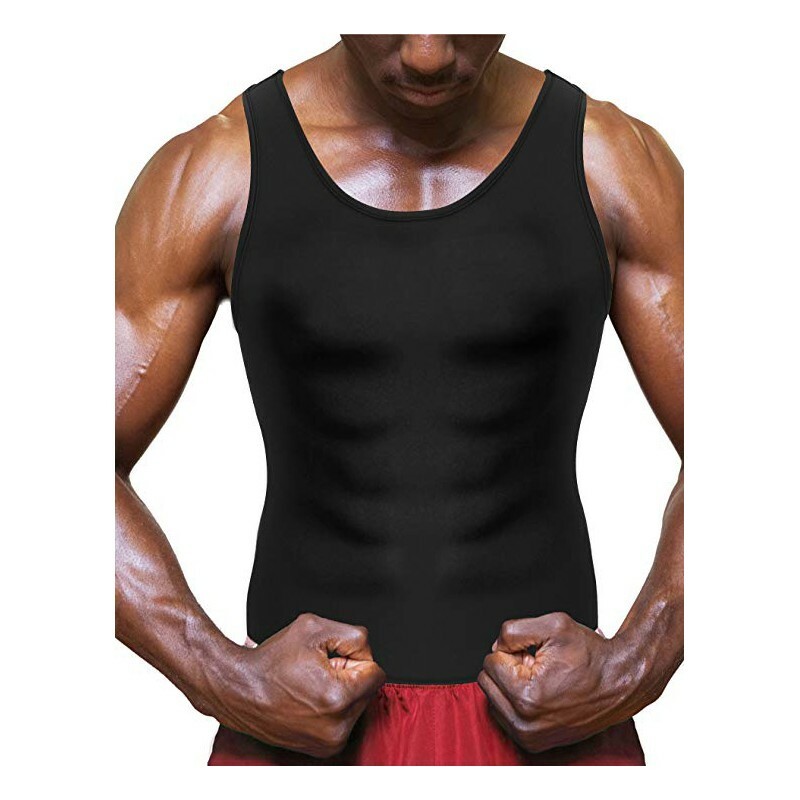 Men’s Neoprene Sauna Thermo Sweat Body Shaper Waist Trainer Gym Slim Corset Vest