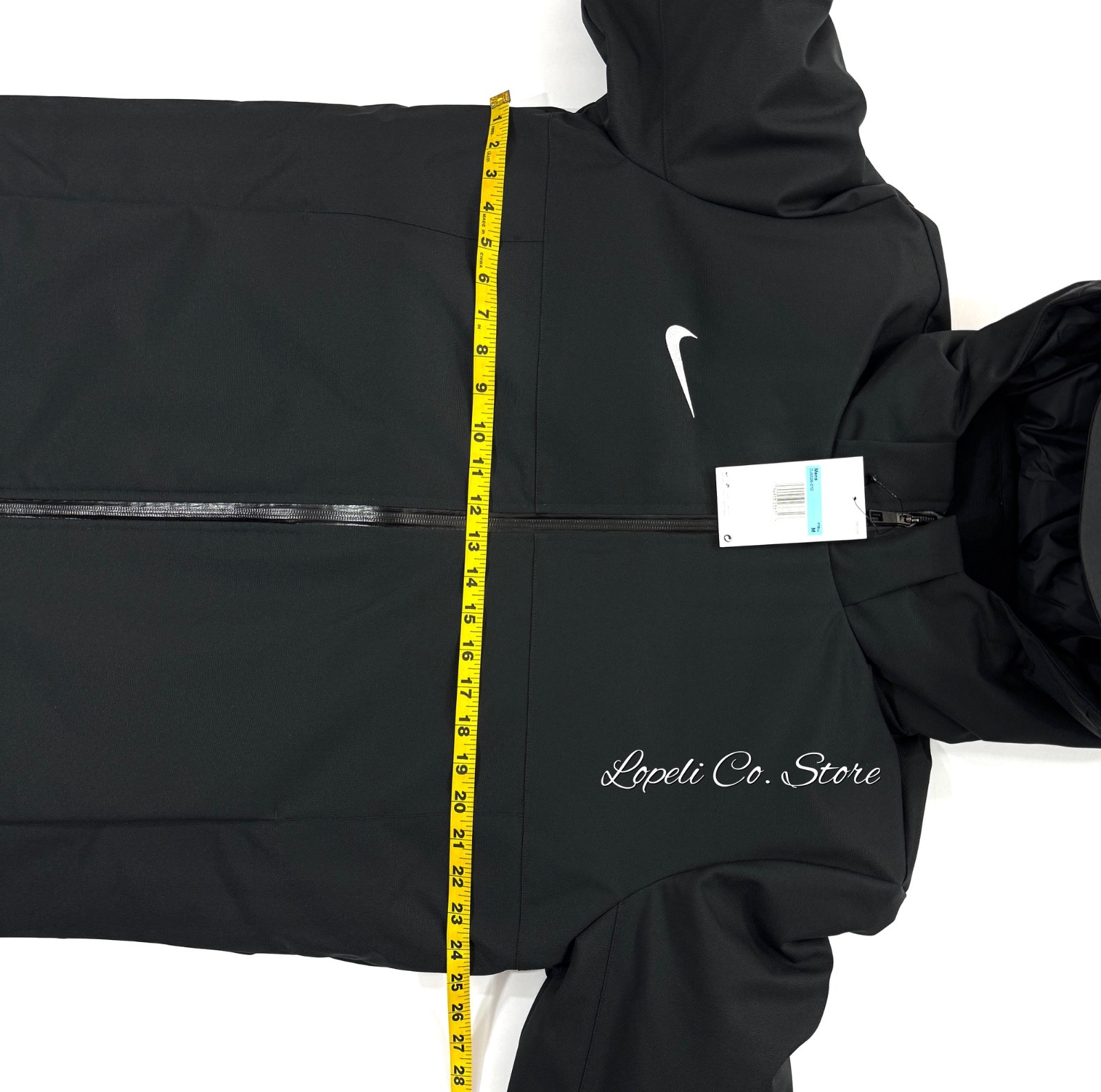 Nike 550 Black Parka Jacket Down Filled Storm Fit Hooded DJ6526-010 Medium