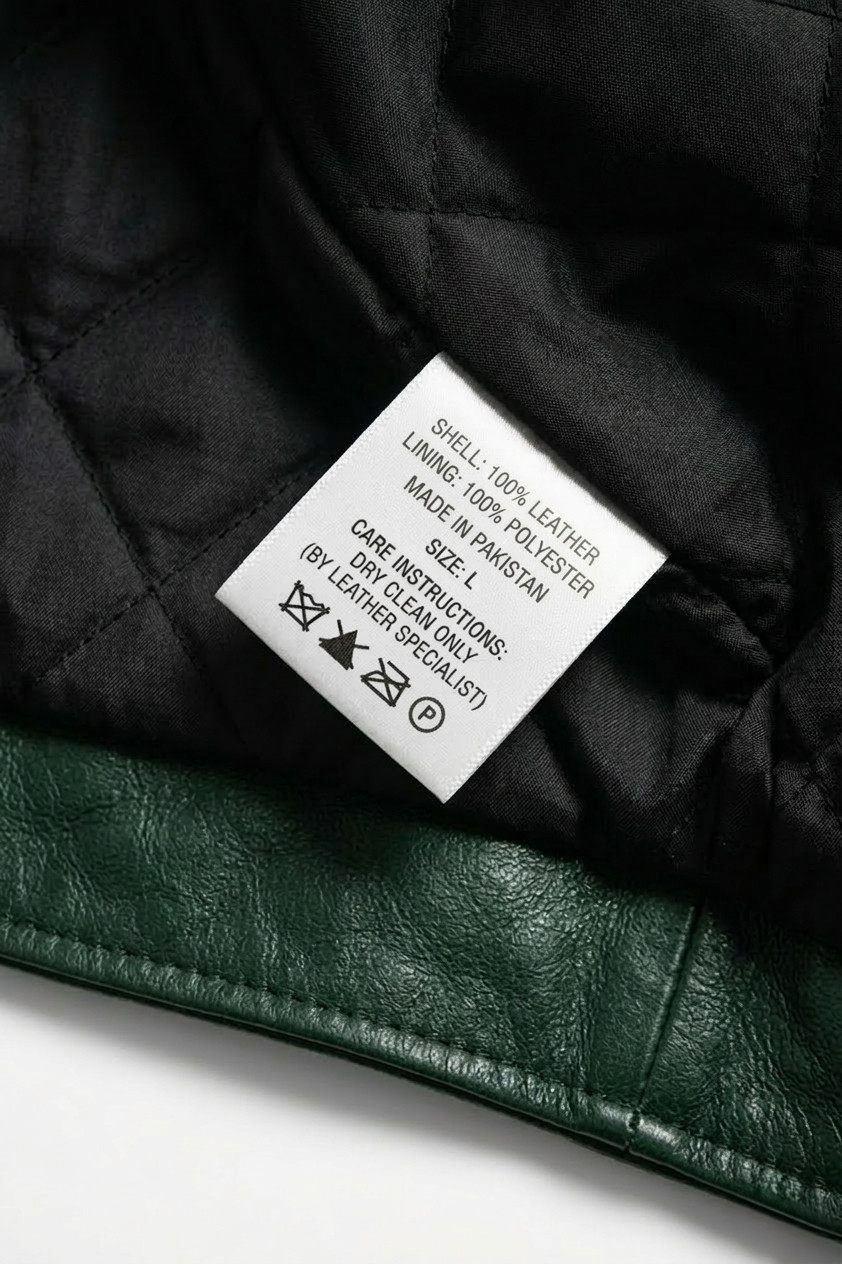 Gulf Green Biker Jacket Heuer Steve McQueen Racing Style Stripes Cordura Jacket