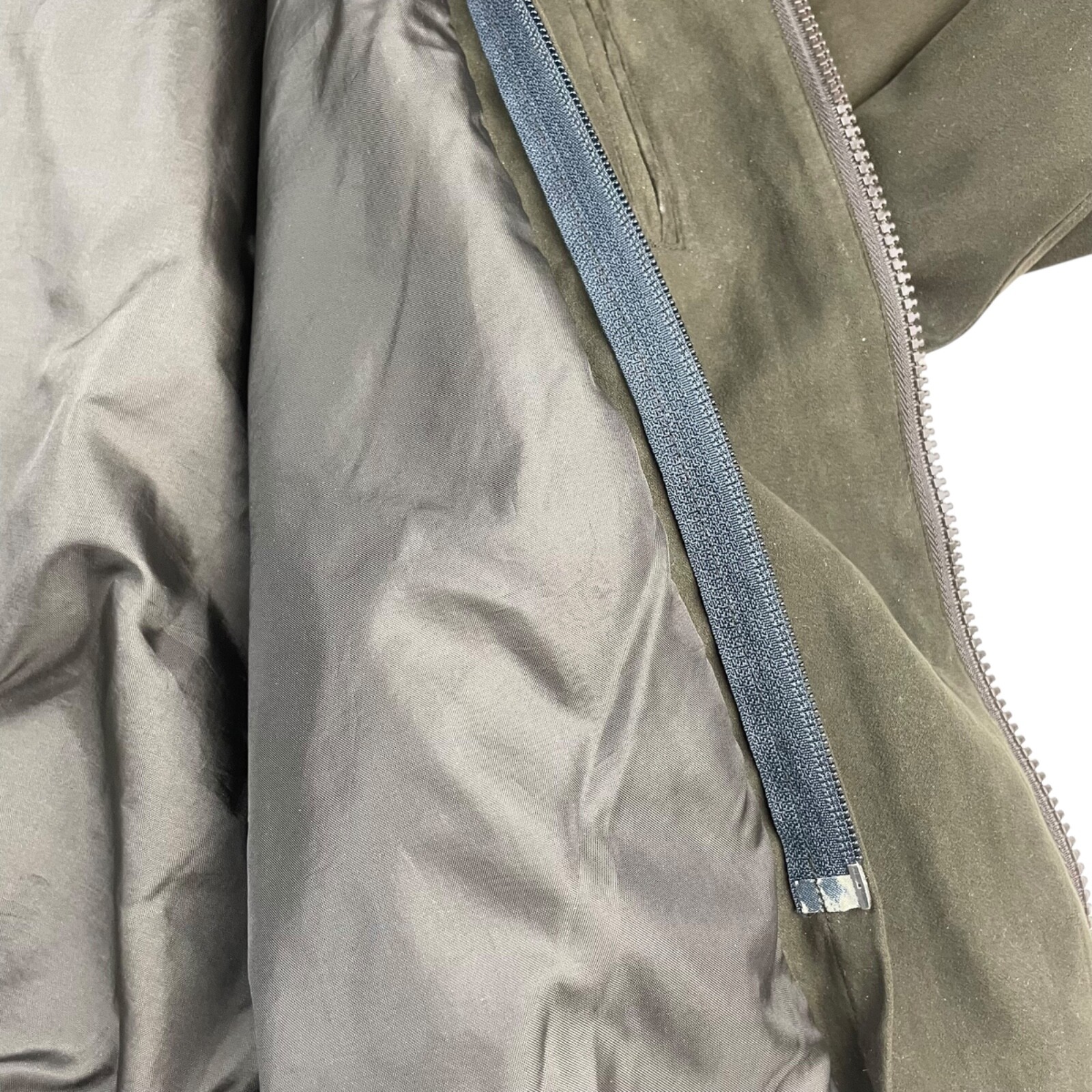 Jos. A. Bank Men’s Faux Suede Full Zip Bomber Jacket Green • Large