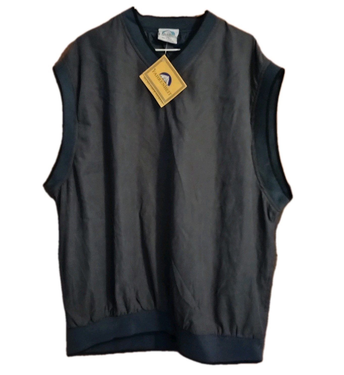 Fahrenheit Mens Vest/Sleeveless Jacket Pullover Blue 2XL NWT Dry Clean Only