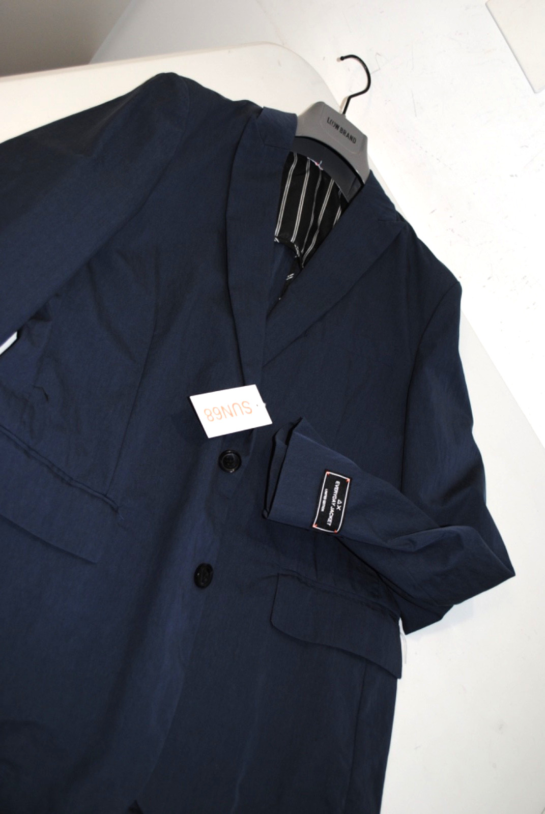 SUN 68 JACKET SPRING SUMMER SIZE S-46 270.00 I STRETCH COTTON BLUE SLIM