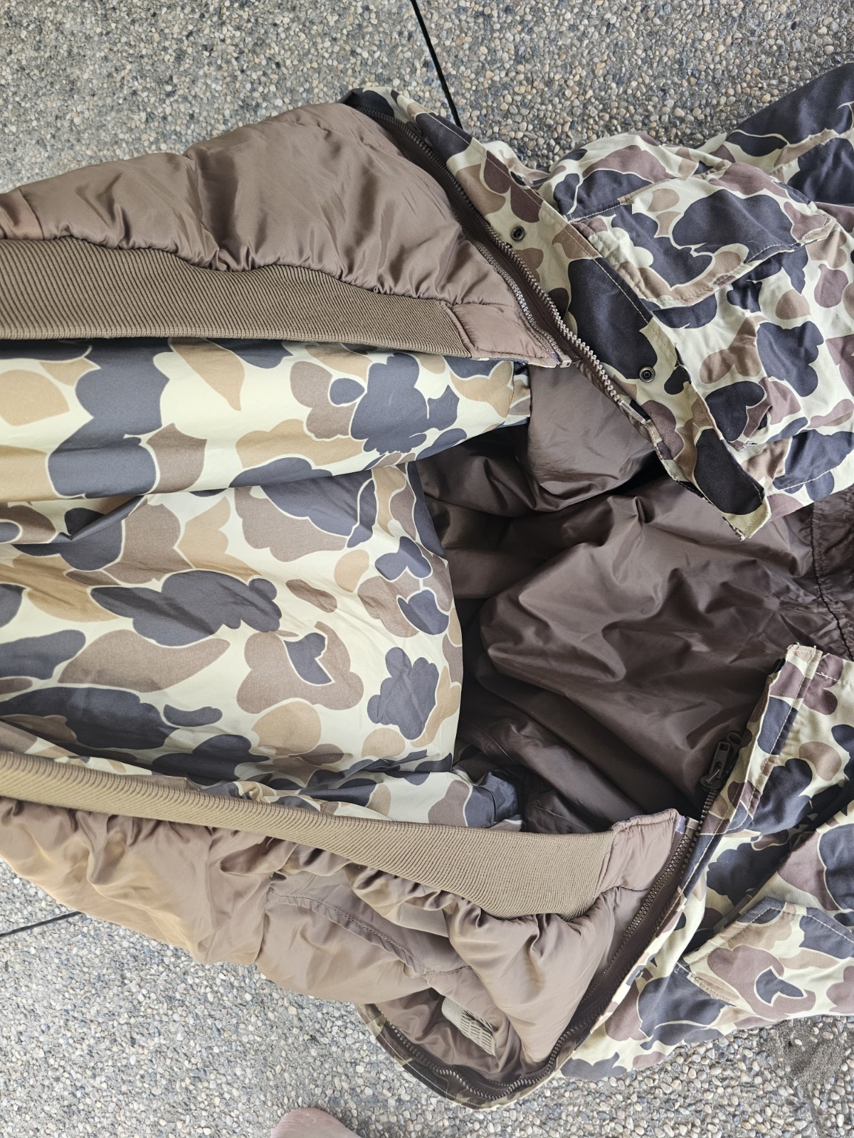 VTG Columbia Omni Tech Duck Camo Hunting 3 in 1 piece Jacket Size 2XL
