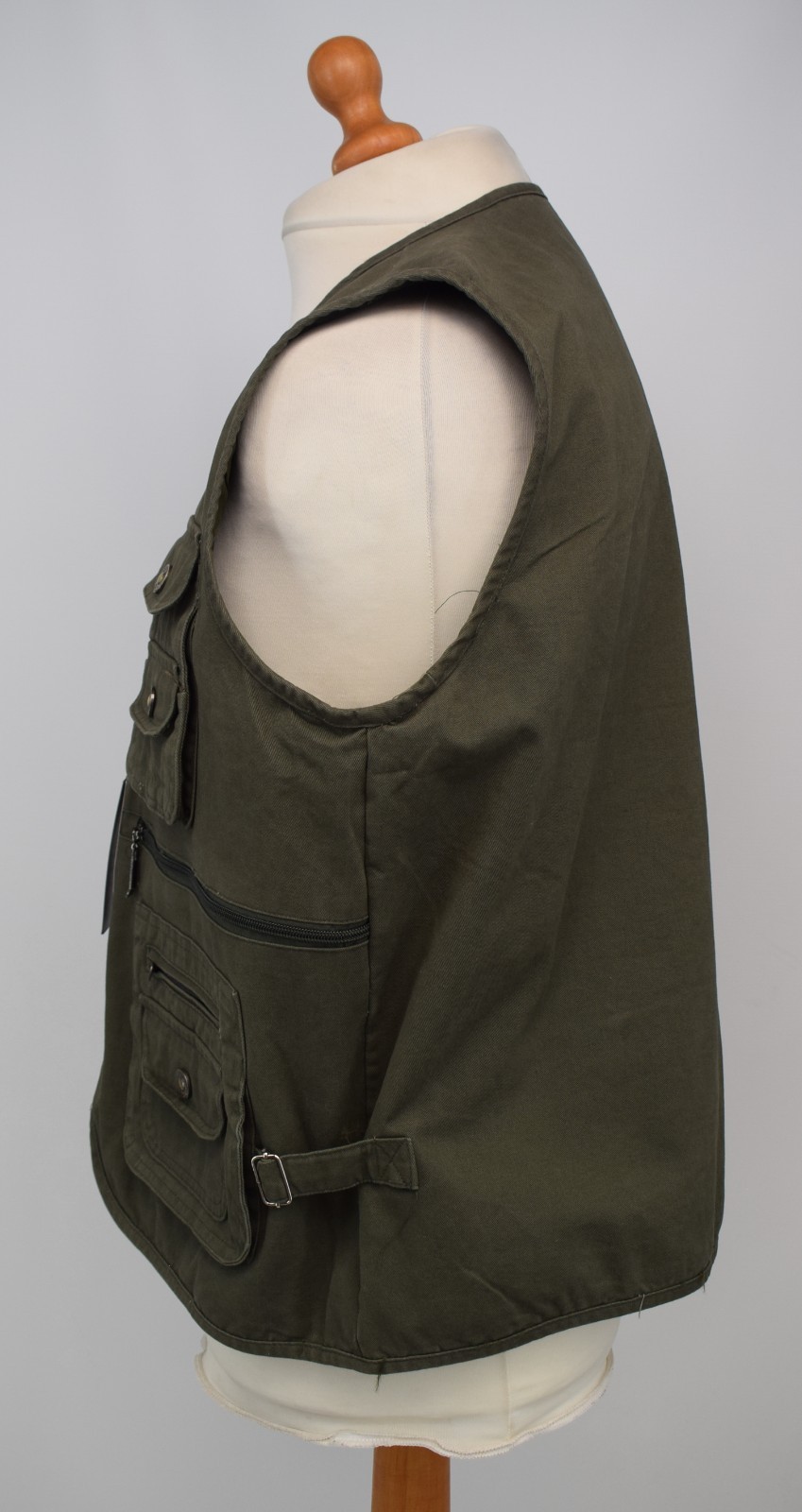 Men’s Utility, Hunting, Shooting Vest Gilet Yingqible MSDL, Green Size Xl.