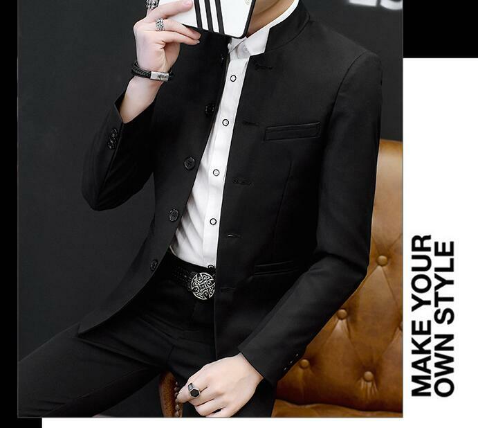 New Spring/ Fall men’s stand collar coats Chinese style Tang suit casual jacket