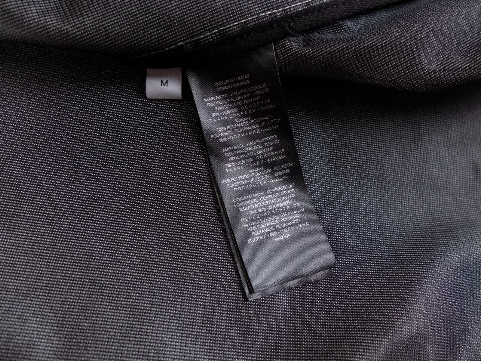 (NO CUSTOMS TAX) JW ANDERSON beige orange colorblock hooded parka jacket Medium