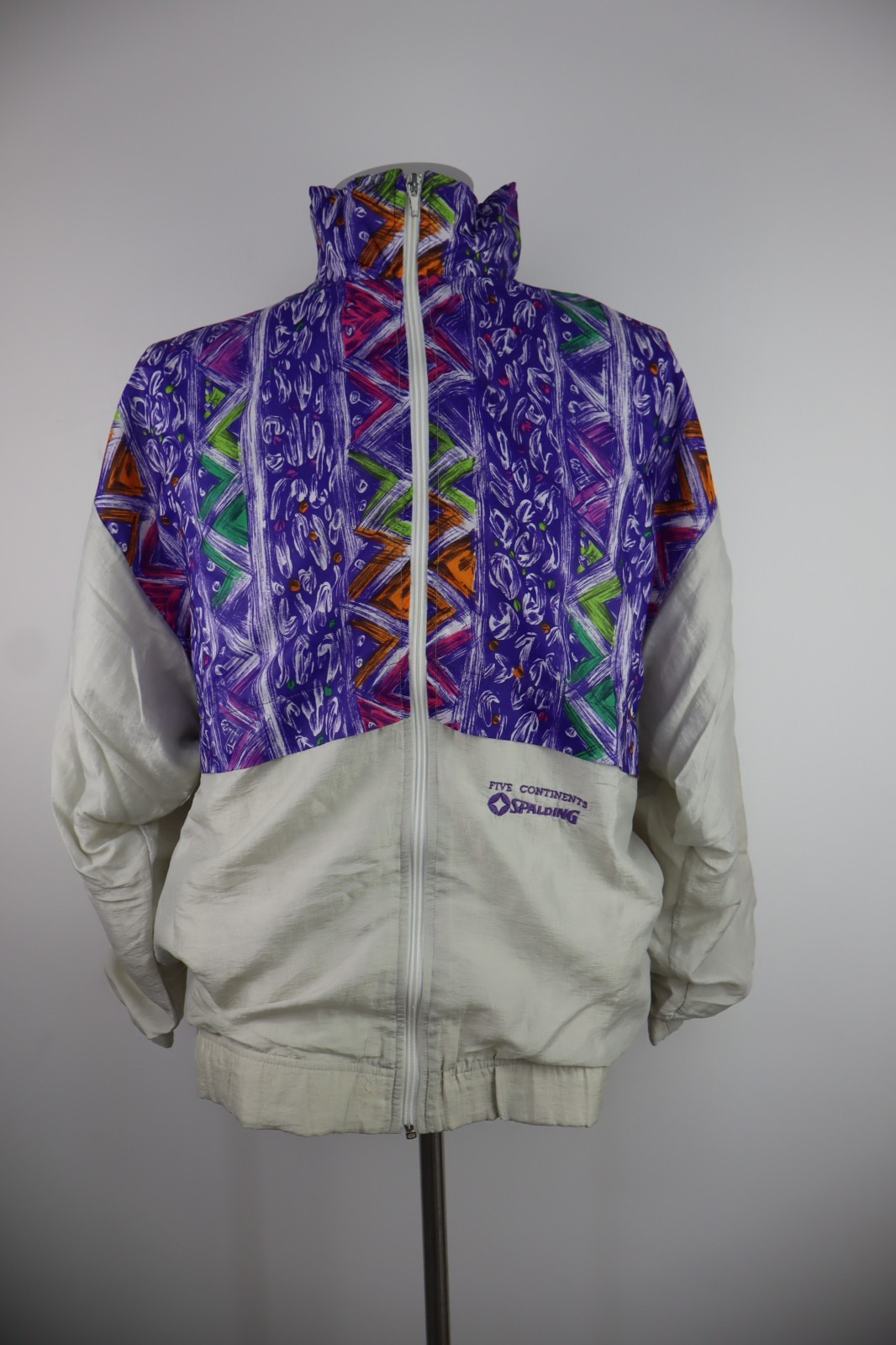 SPALDING MEN’S SPORTS JACKET size L MAN CASUAL VINTAGE JACKET ZIPPER