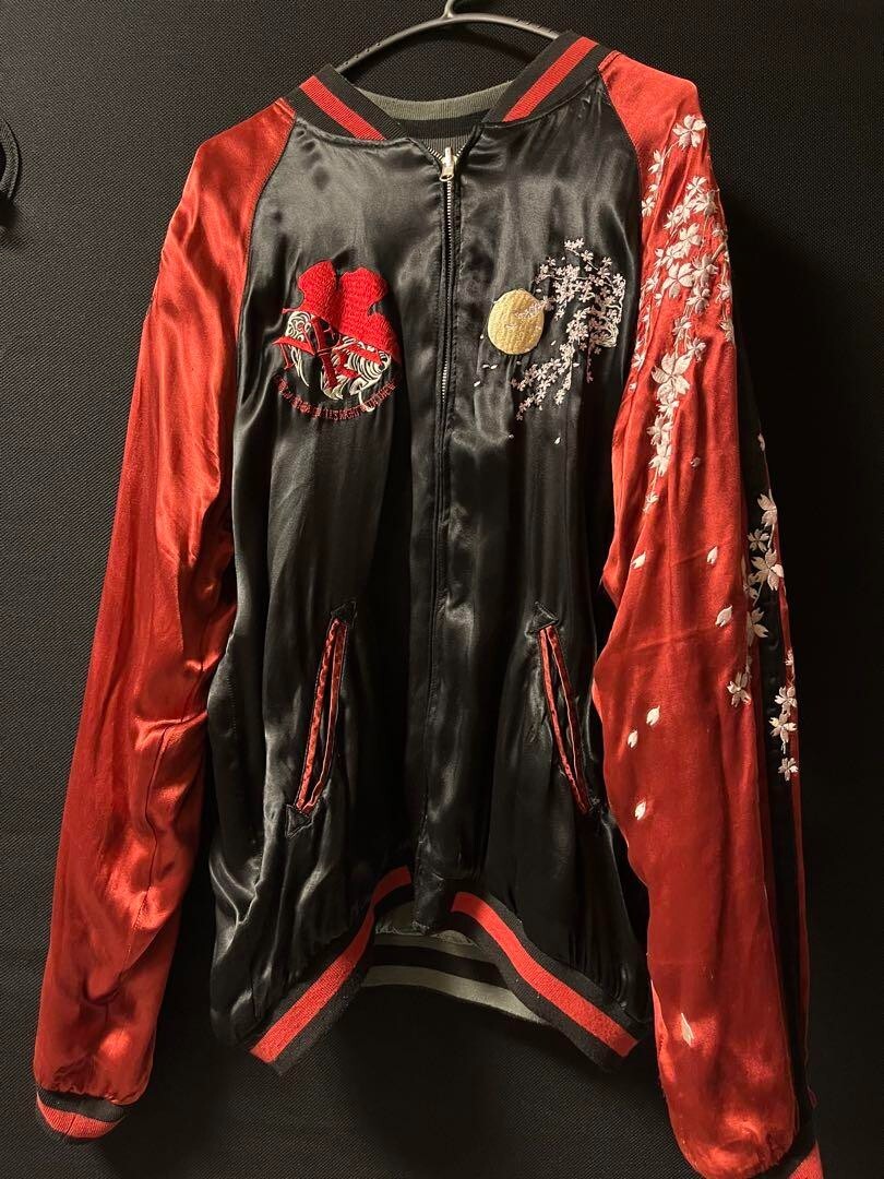 Nishiki x Evangelion Eva-01 Jacket Sukajan Reversible Black JP XL (US L)
