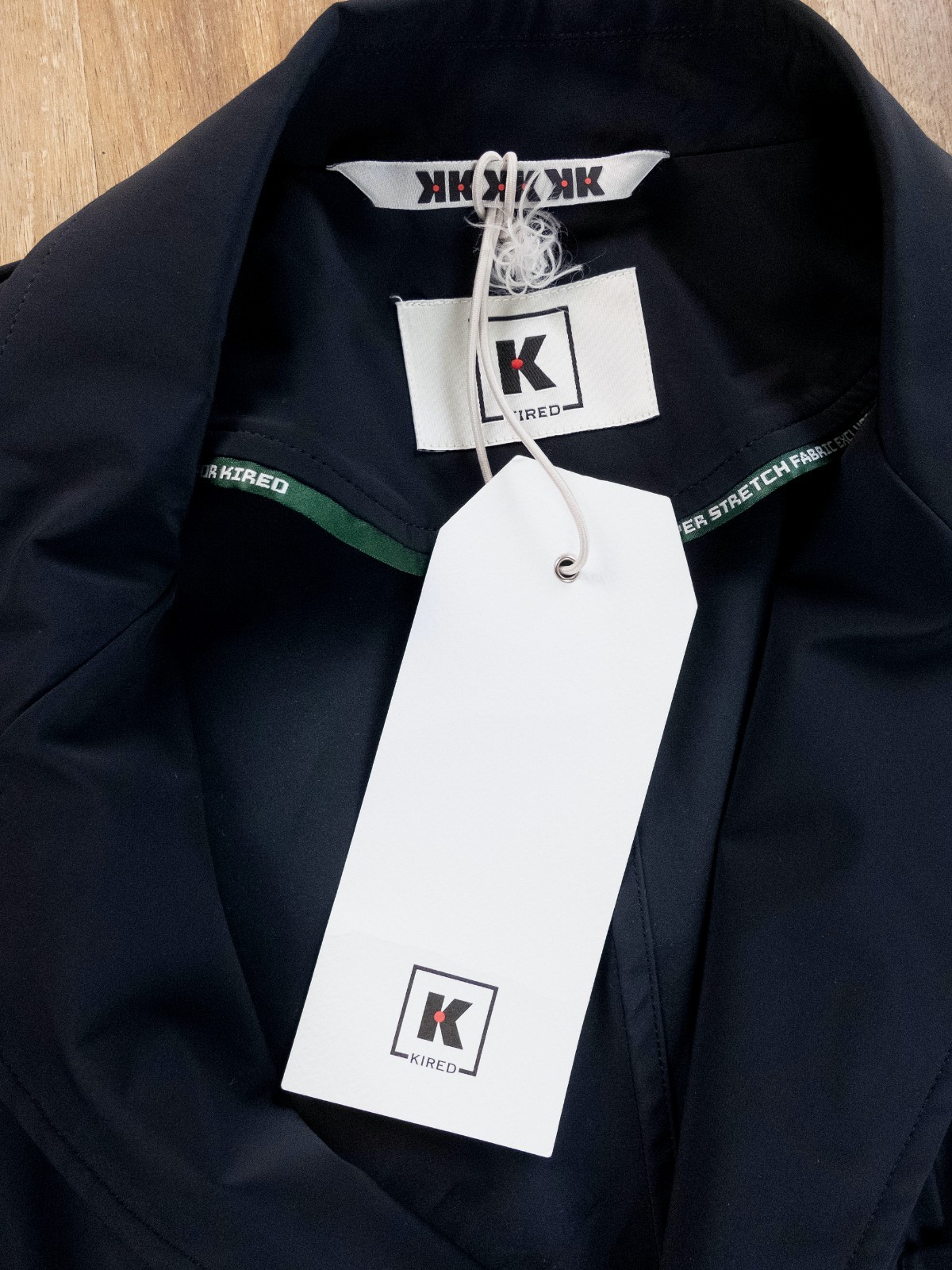 (NO CUSTOMS TAX) KIRED by Kiton Kenji navy blue lightweight nylon jacket XXL