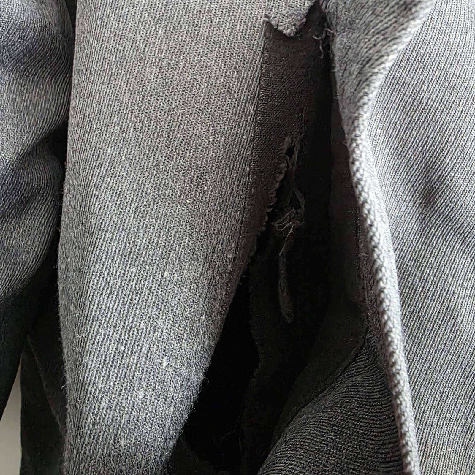 Vintage London Fog Mens Size 44R Fur Lined Jacket Dry Clean Only Gray