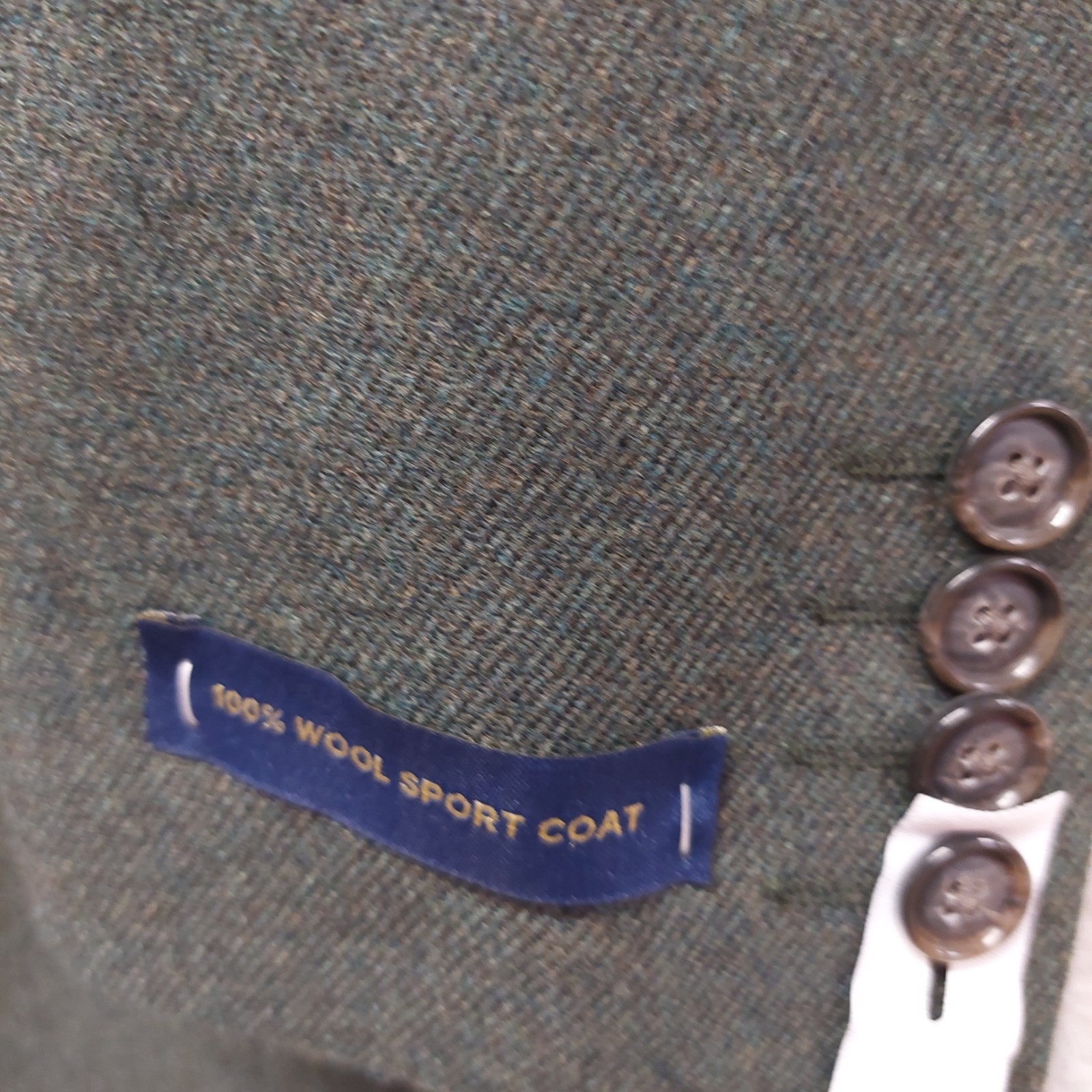 Stafford Classic Fit 100%American Wool Sportcoat Green & Navy Men sizes 40 to 52