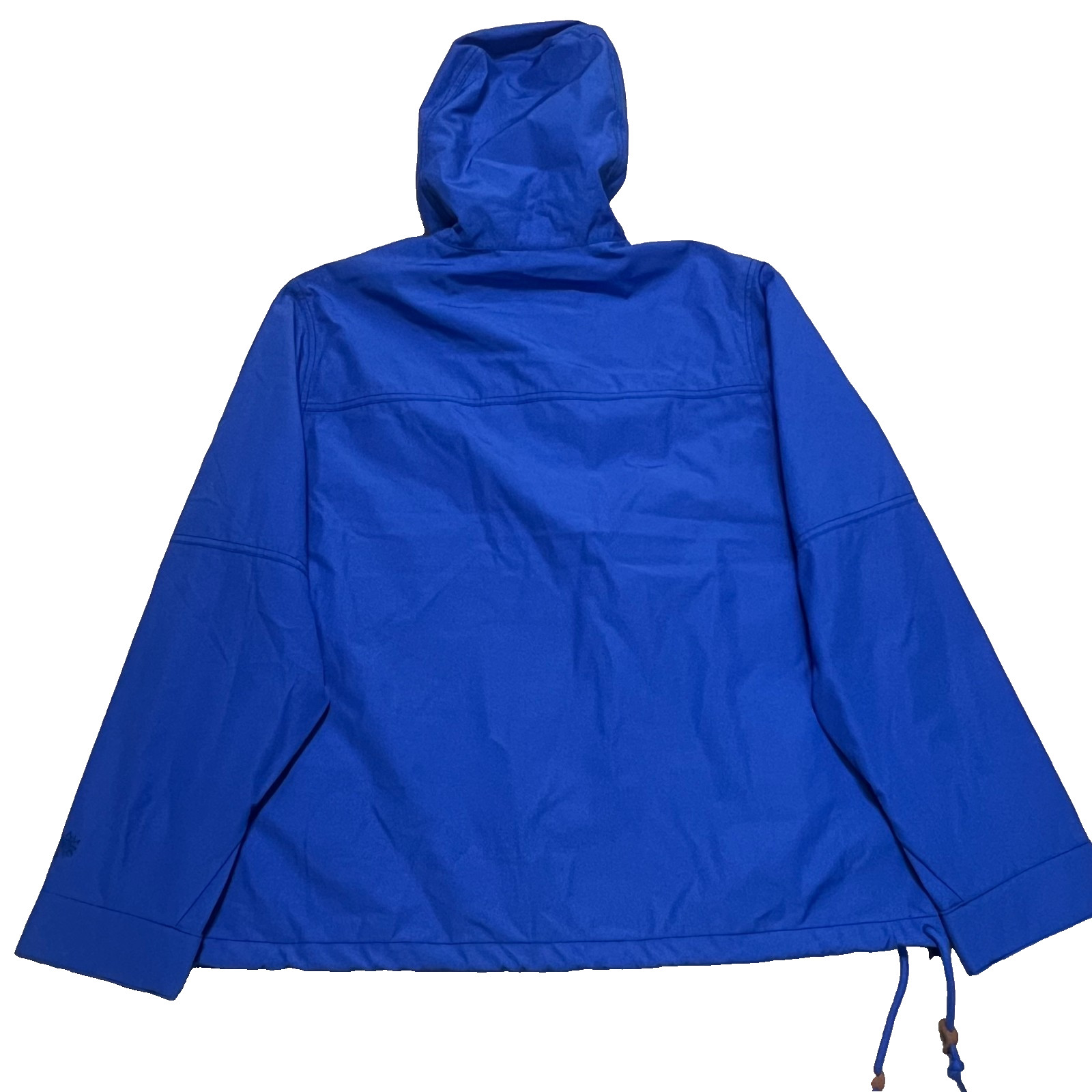 Alpine Design Anorak Pullover Jacket Mens L Blue Hooded Wind Water Resistant NWT