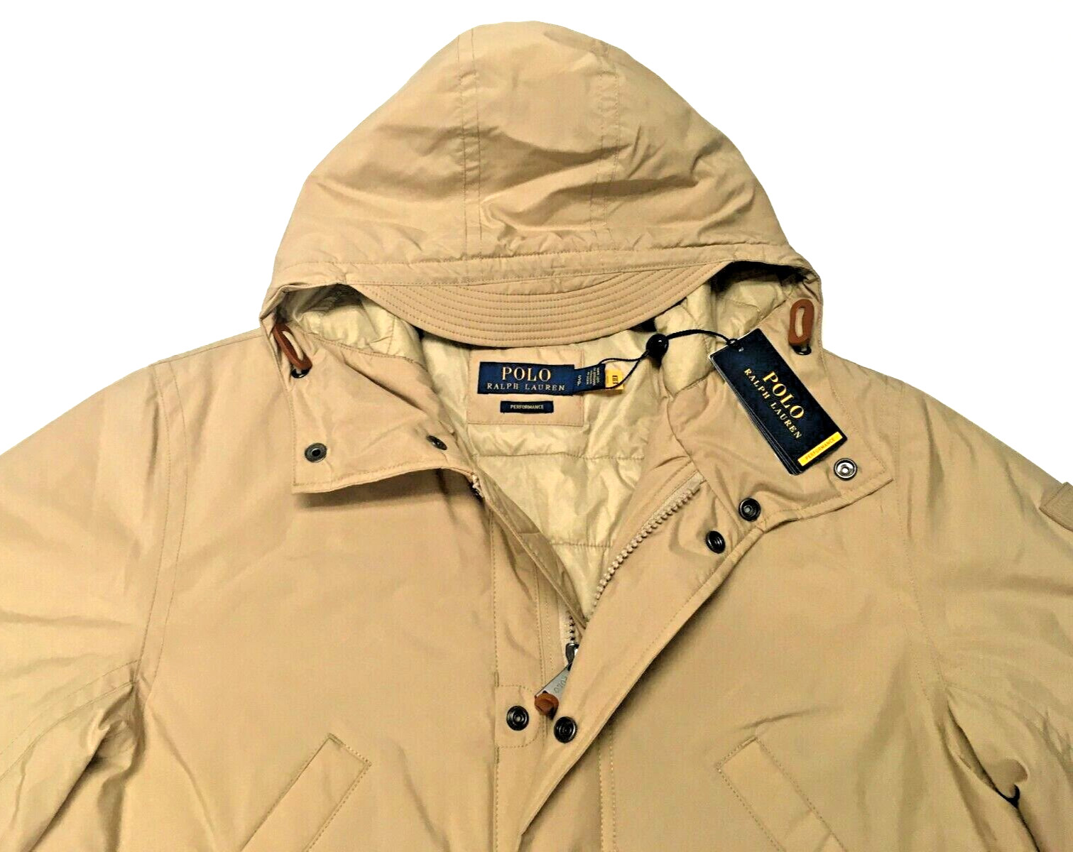 Polo Ralph Lauren Packable Waterproof Rain Insulated Walking Jacket Marsh Coat