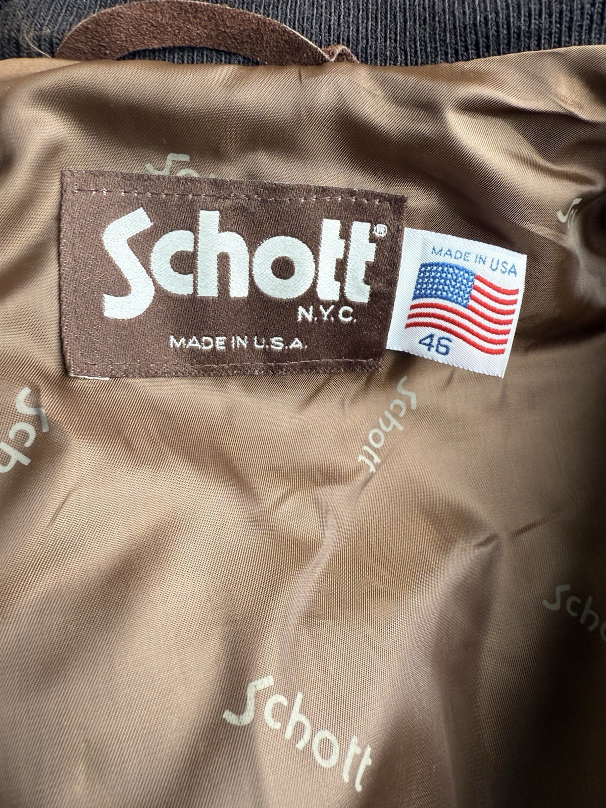 YES 1991 «Round The World In 80 Dates» Tour Jacket . Schott N.Y.C Sz.46 SeeDesc
