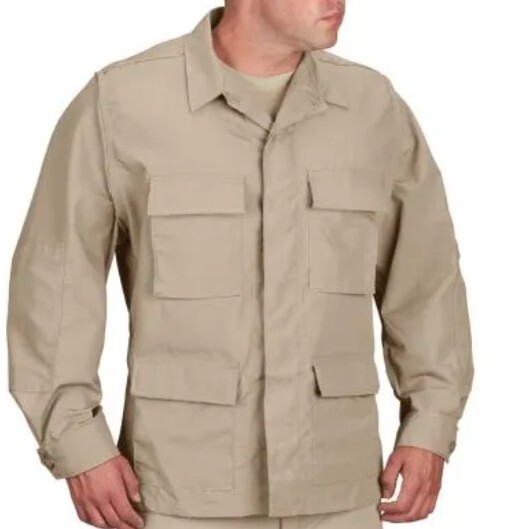 PROPPER BDU COAT 4XL Regular KHAKI CANVAS Ripstop height 67 – 71″ chest 57 – 61″