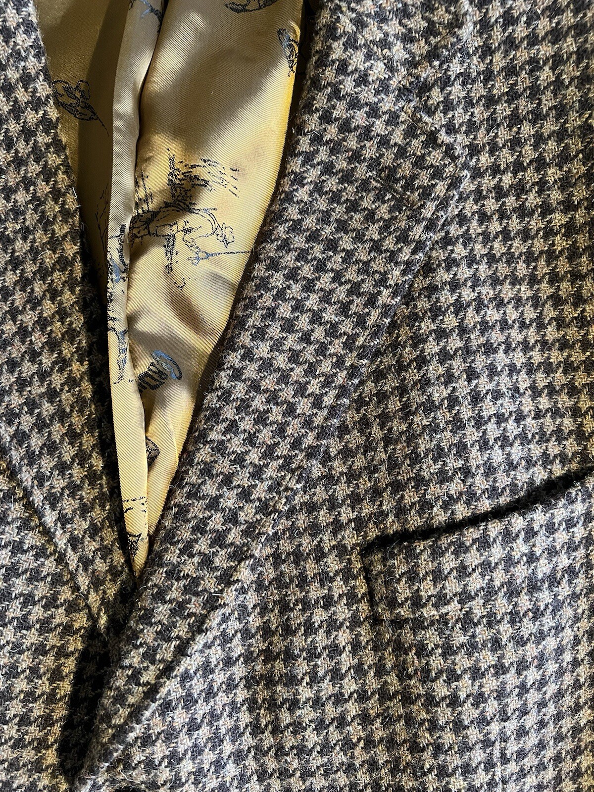 Cordings Tweed Jacket 48R Piccadilly Brown Houndstooth Country Hunt Shoot LNWOT