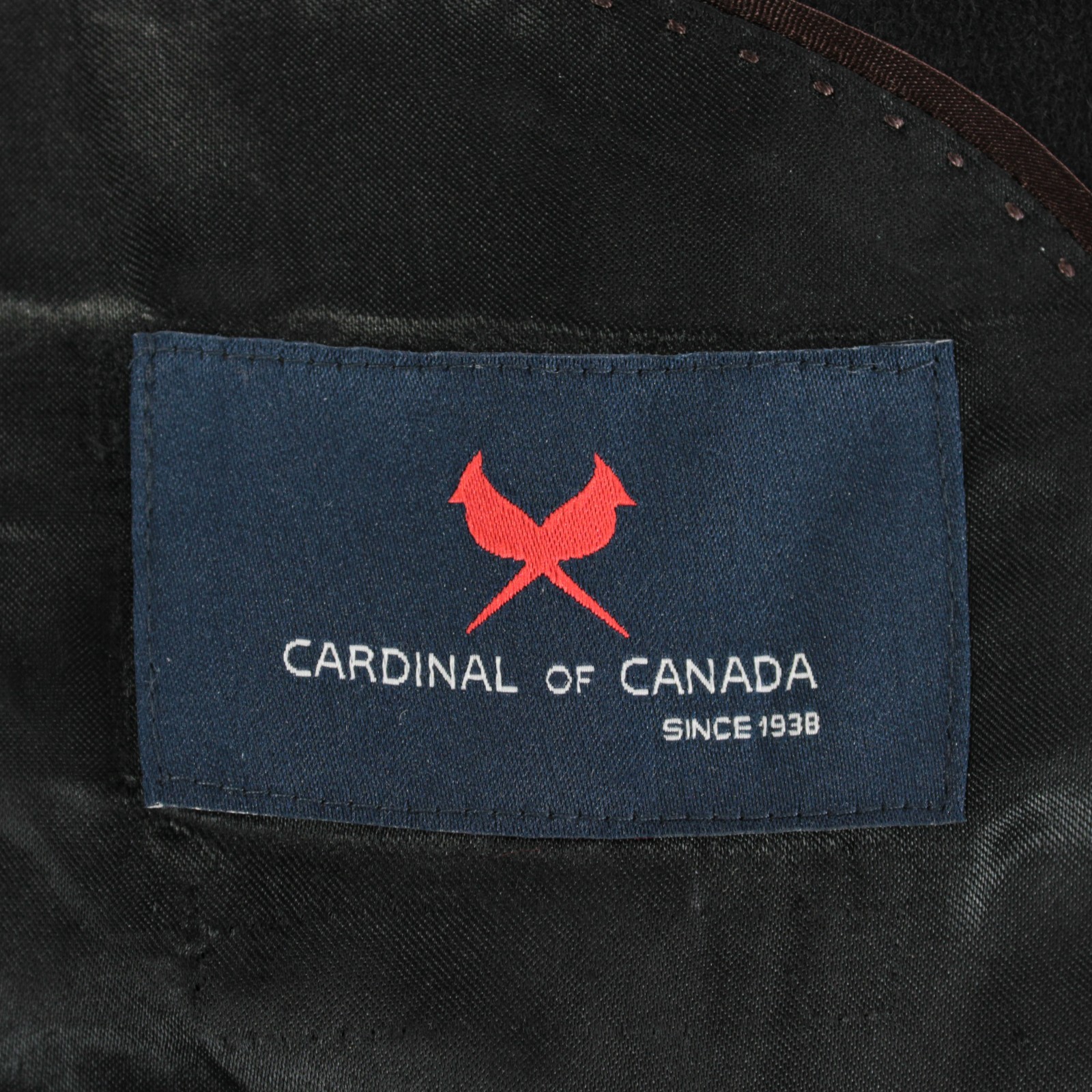 Cardinal of Canada NWT Top Coat Size 42L US in Black Wool / Cashmere Blend