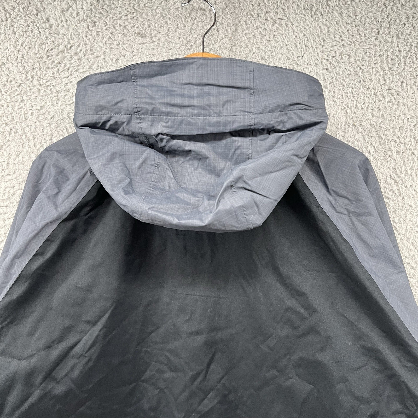 Columbia Rain Jacket Mens Large Black Waterproof Shell Lined Coat Omni Tech Heat