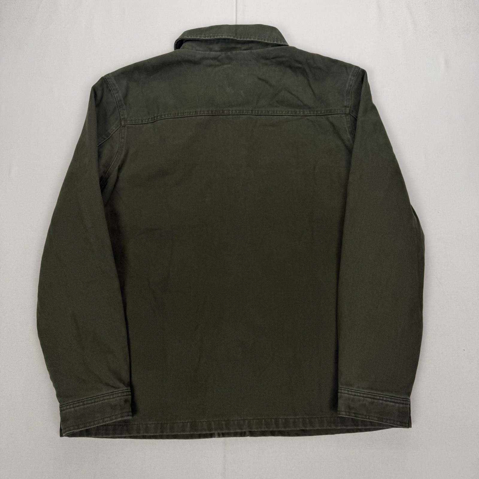 Eight Four Chore Utility Cotton Jacket Workwear Green Military Button Up XL
