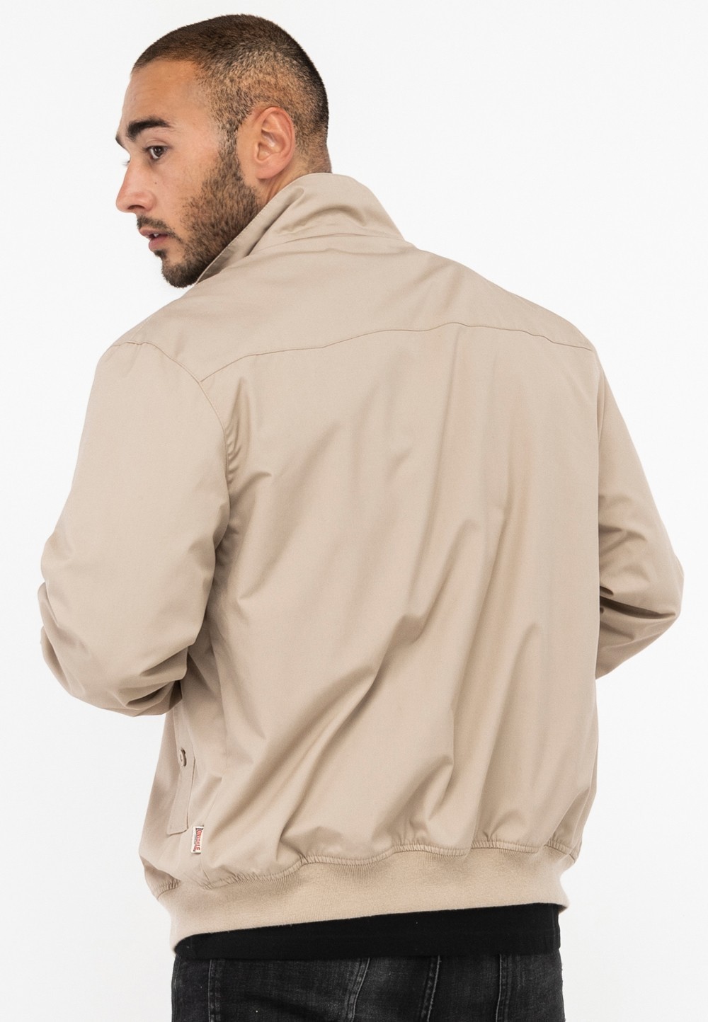 Lonsdale London Harrington Jacket Beige XS S M L XL 2XL 3XL 4XL 5XL Bomber Jacket