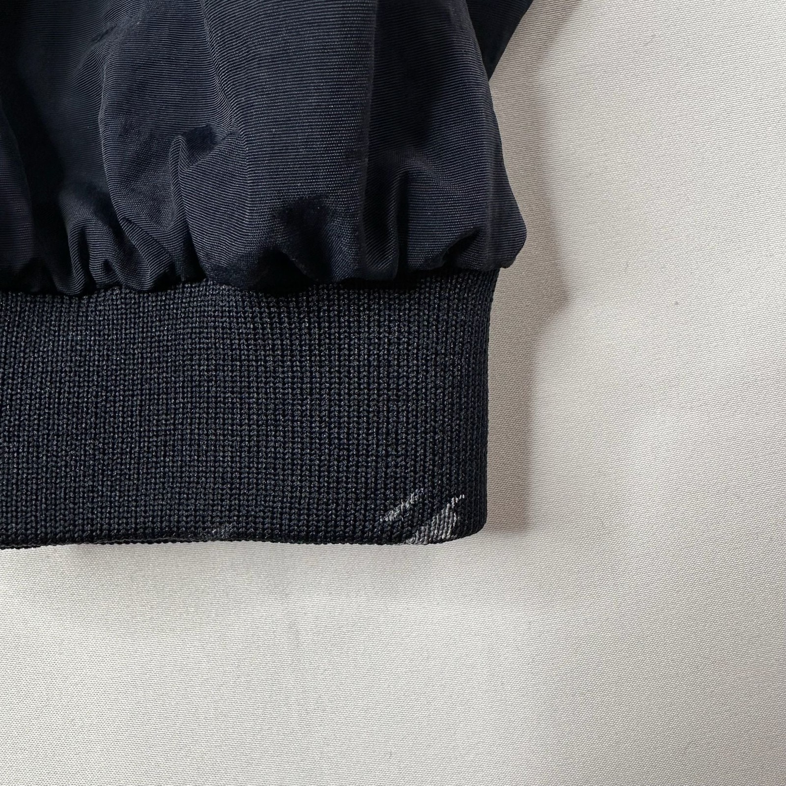 Vintage Pinnacle Golf Embroidered Logo Navy Blue V-Neck Pullover Windbreaker Jac