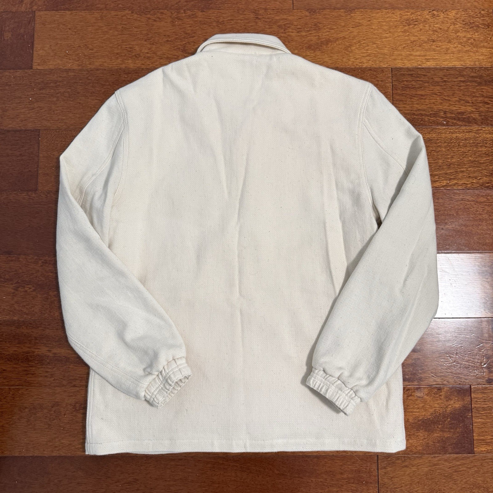 Taylor Stitch Men’s the Crew Jacket in Seeded Natural Sashiko M 40