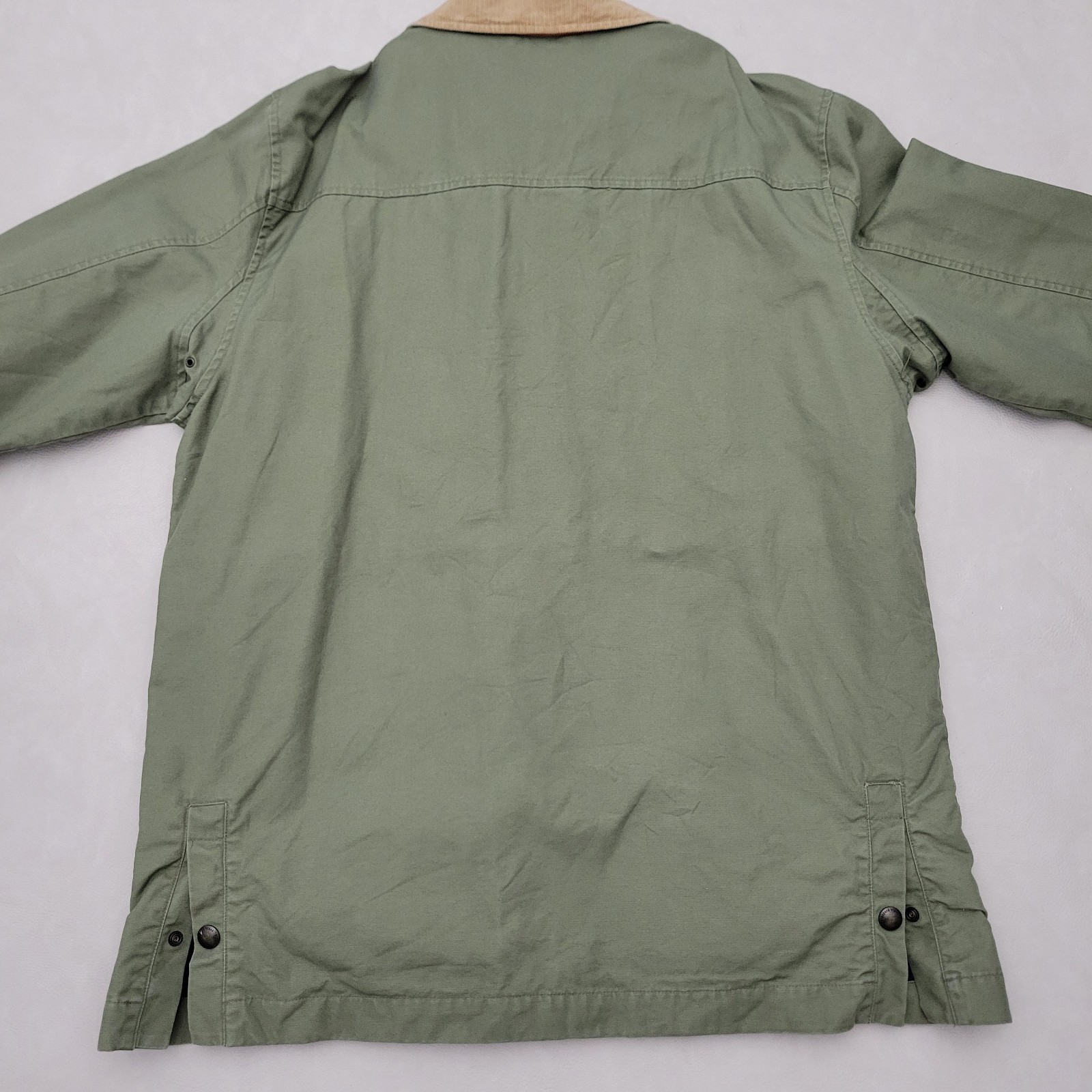 Vineyard Vines Mens Coat Boatyard Barn Chore Military Canvas Corduroy Green XL