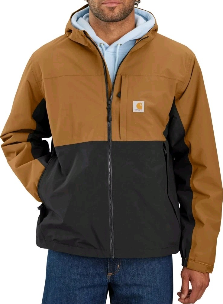 Carhartt Men’s LARGE Storm Defender Relaxed Fit Lightweight Monterey Rain Jacket