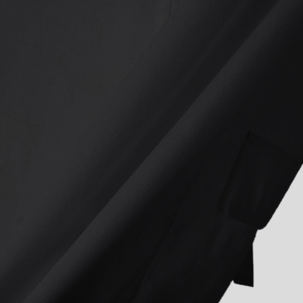 Men Streetwear Solid Color Blazer Long Sleeve Suit Coat Hollow Button Style