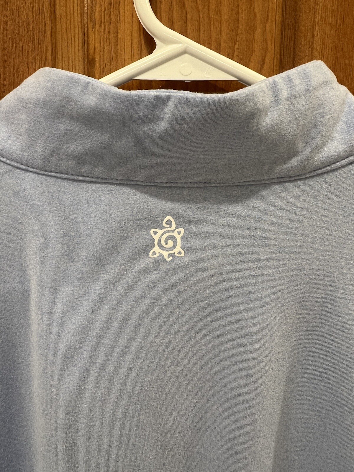 TURTLESON Size XL Mens 1/4 Zip Performance Poly/Nylon/Spandex Blue Heather Golf
