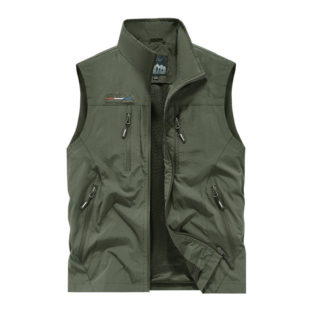Mens Gilet Body Warmer Multi Pocket Full Zip Lightweight Vest Sleeveless M-4XL