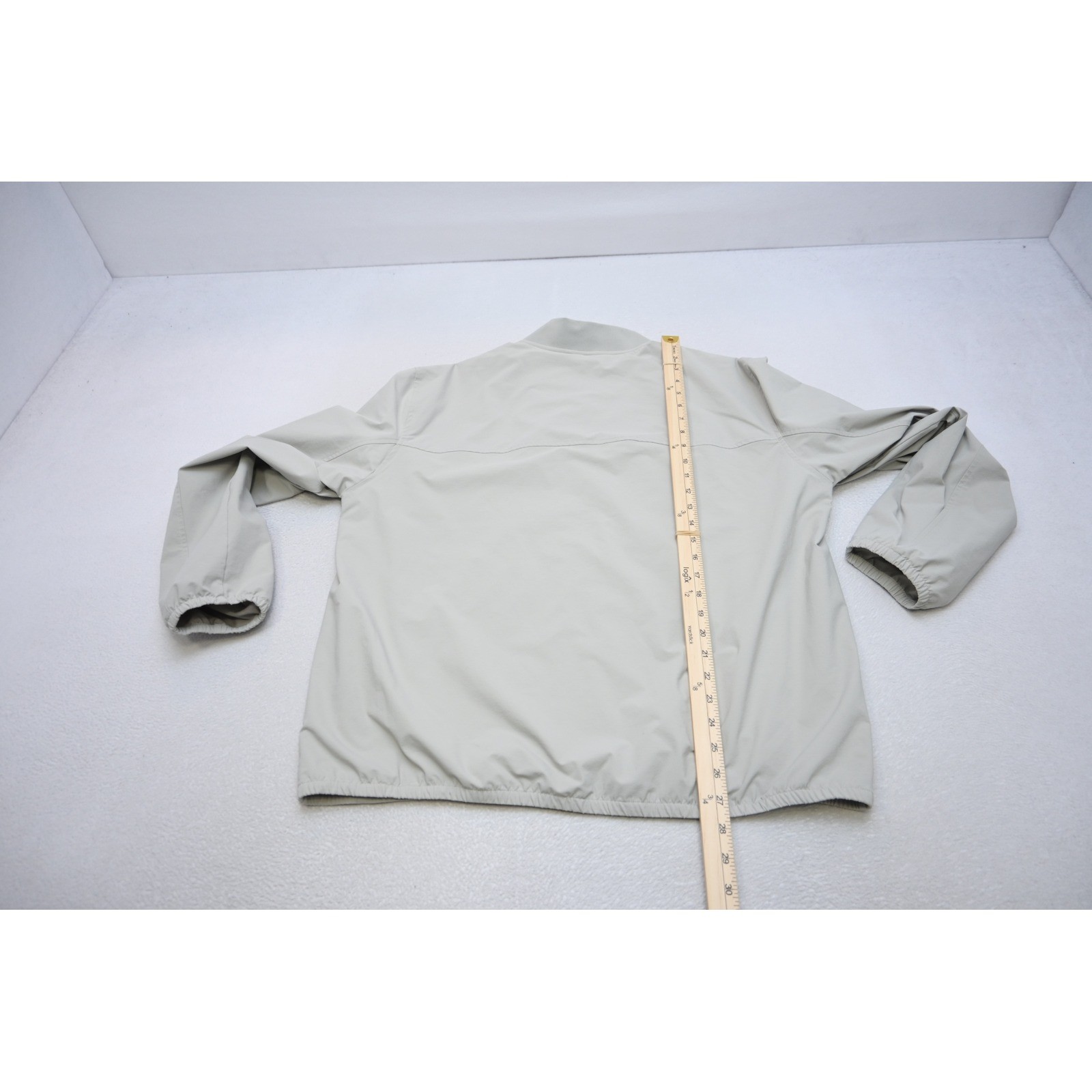 VRST Bomber Jacket Mens Large Grey Stretch Full Zip Lightweight Excellent