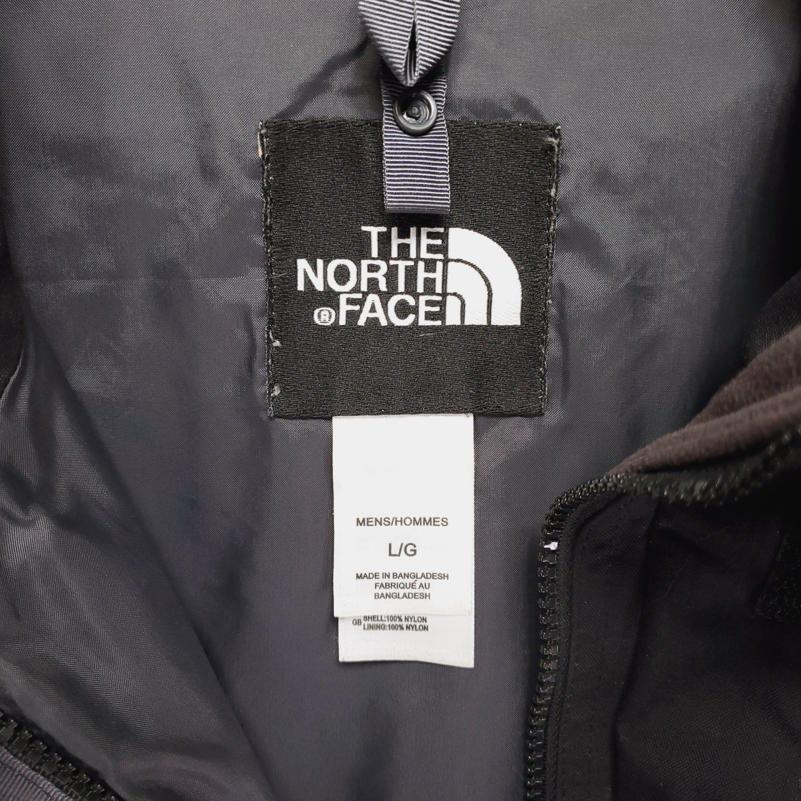 The North Face HyVent Shell Jacket Mens L Black Hooded Outdoor Adventure Gorp
