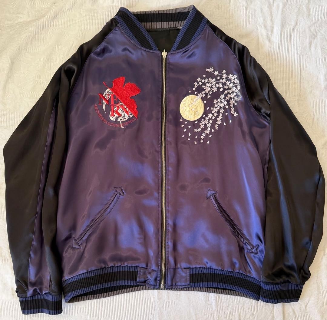 Nishiki x EVANGELION Eva-01 Reversible Jacket Sukajan Embroidered JP L (US M)