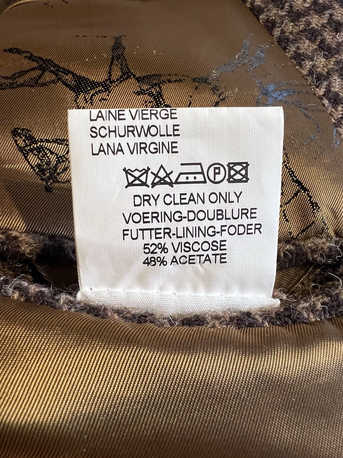 Cordings Tweed Jacket 48R Piccadilly Brown Houndstooth Country Hunt Shoot LNWOT