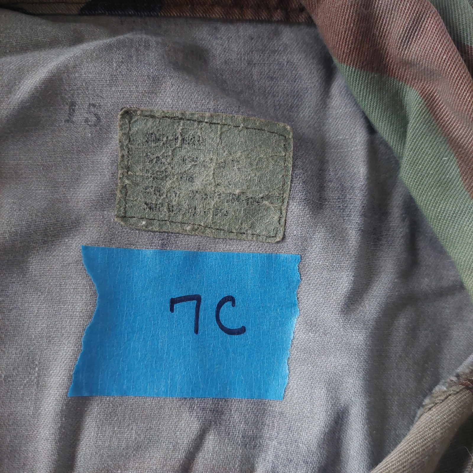Vintage US United States Army Woodland Camouflage Field Jacket Sz Small-Regular