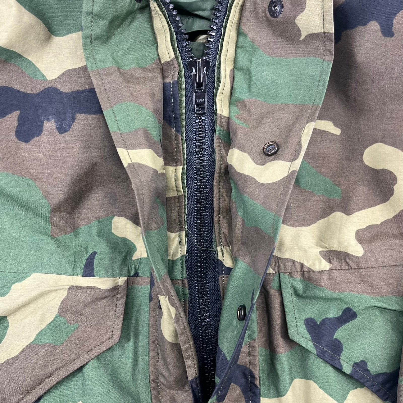 US Military ECWCS Gen 1 Woodland Camo Cold Weather Parka Small Regular