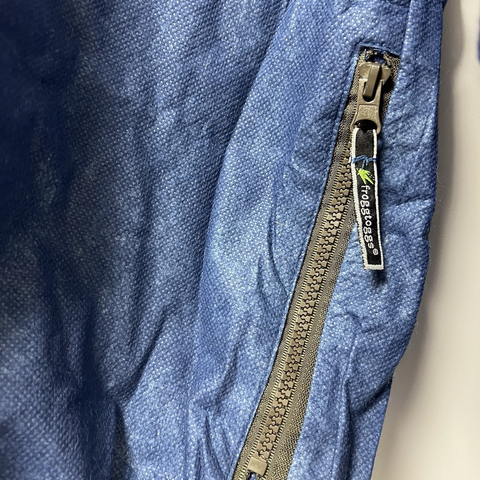 Frogg Toggs Waterproof Jacket 100% Polypropylene Blue Size Medium